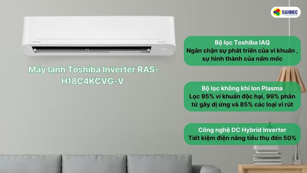 Các tiện ích của máy lạnh Toshiba