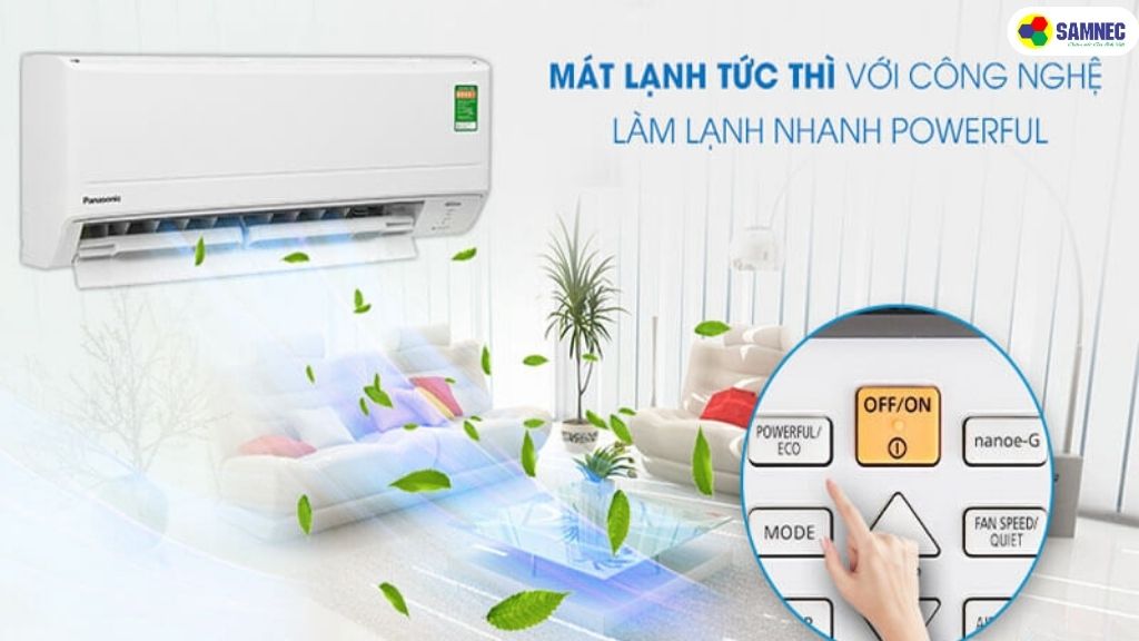 Chế độ Powerful/ iAuto/ iAuto X máy lạnh Panasonic