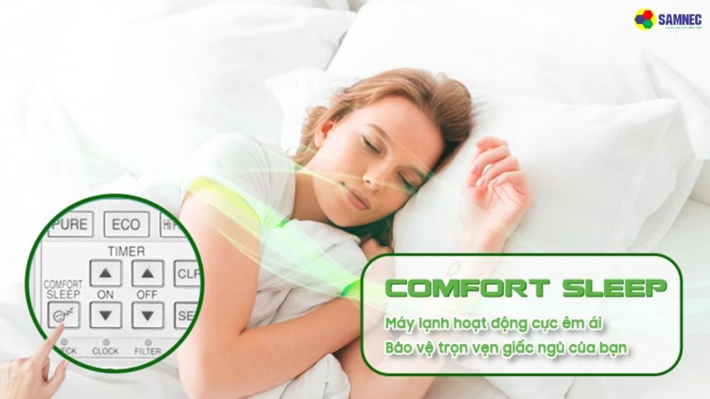 Chế độ Comfort Sleep trên điều hòa Toshiba