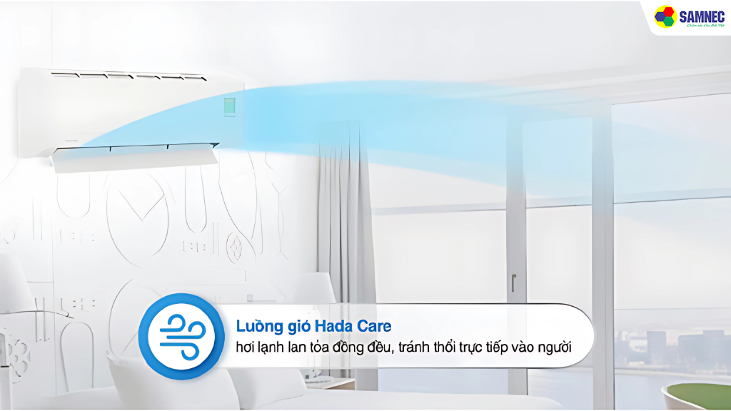 Làm mát hiệu quả trong không gian rộng lớn