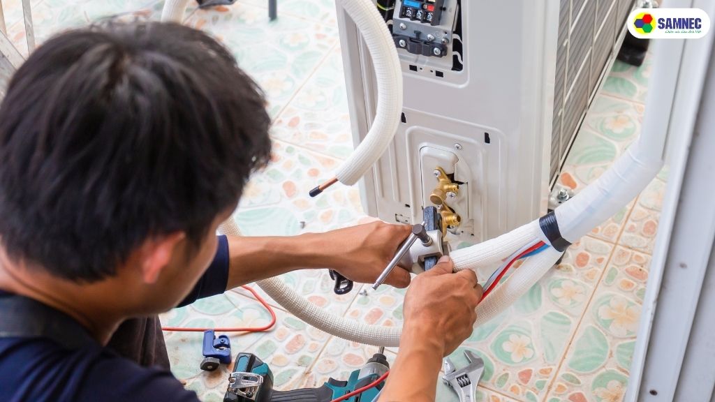 Do máy nén hết gas, thiếu gas