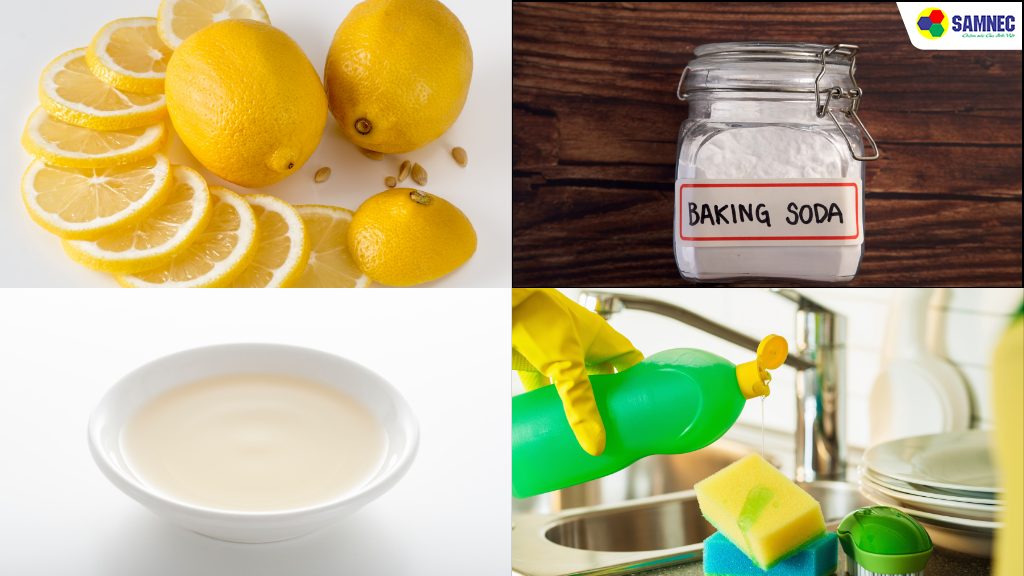 Sử dụng dung dịch tẩy rửa tự nhiên 