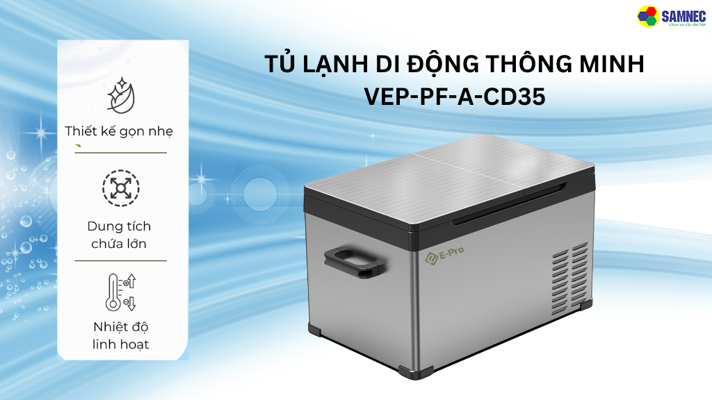 Thiết kế gọn nhẹ và tiện dụng