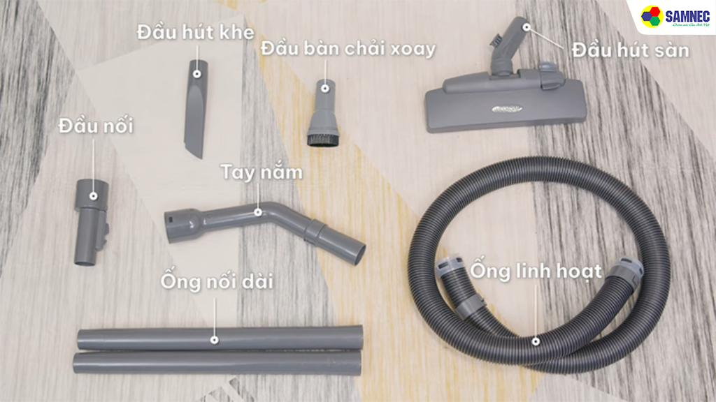 Phụ kiện đầy đủ, dễ lắp ráp