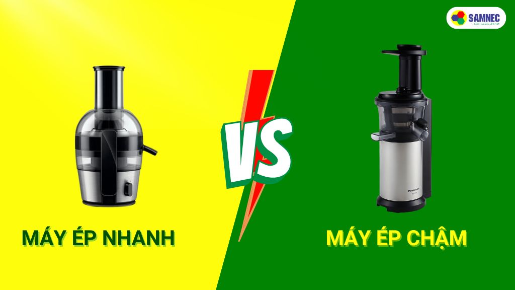 So sánh máy ép chậm và nhanh