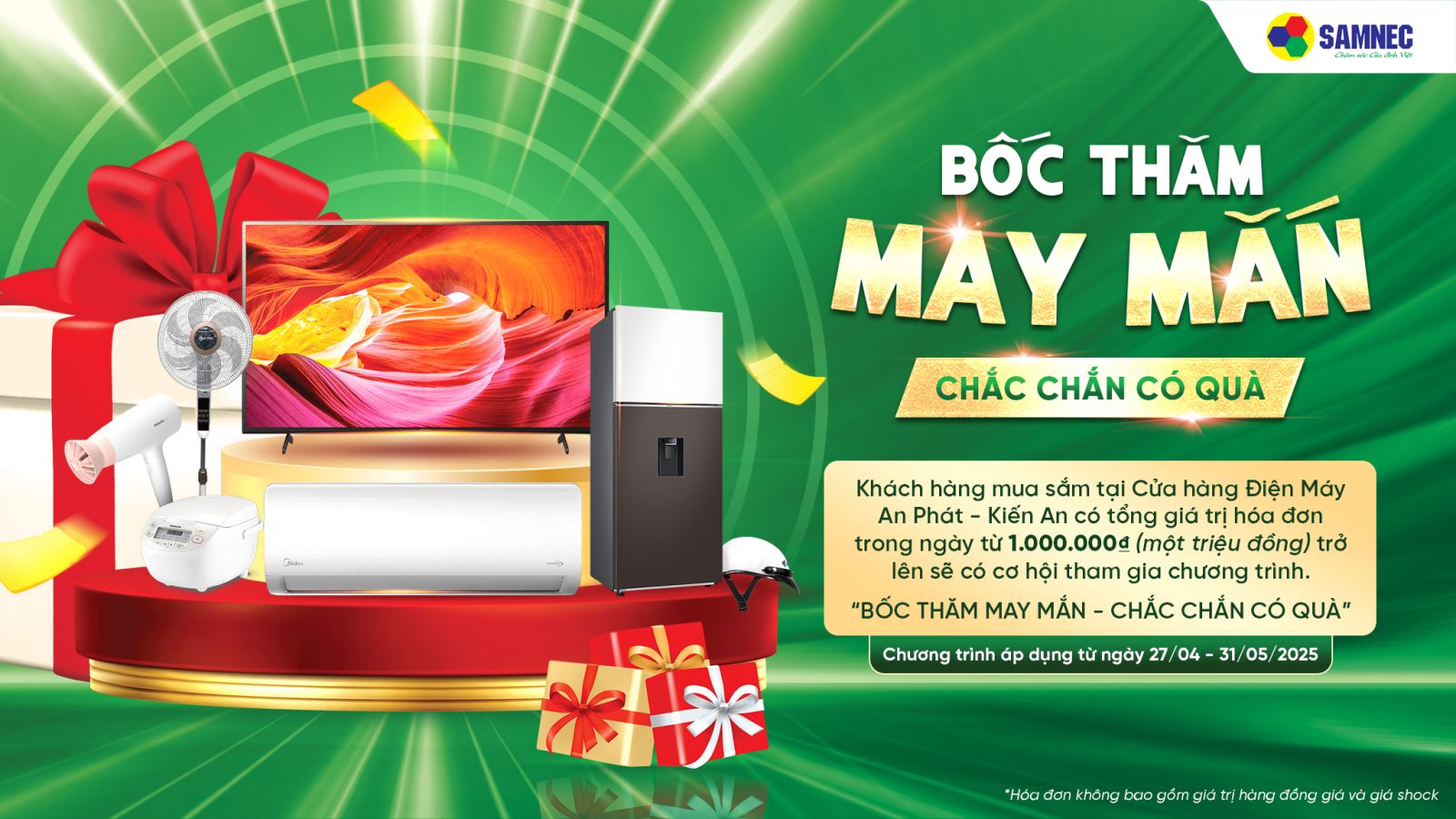 Bốc thăm may mắn - Chắc chắn có quà
