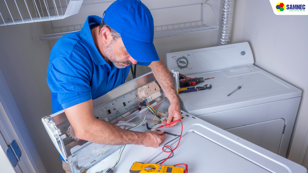 Kiểm tra mạch điều khiển của máy giặt