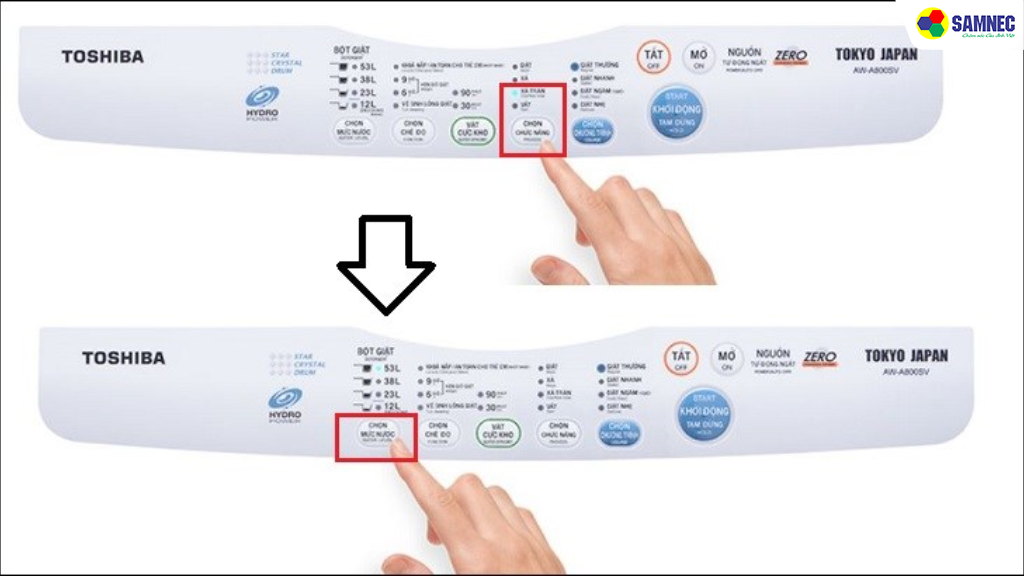 Chế độ Chọn mức nước