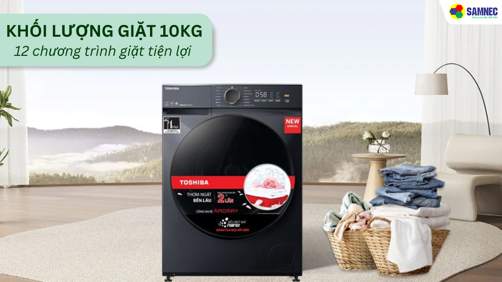  Đánh giá về hiệu suất và độ bền của máy giặt Toshiba 10kg TW-T23BU110UWV(MG)