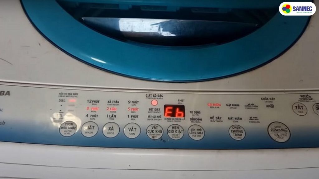 Lỗi EB máy giặt Toshiba là gì?