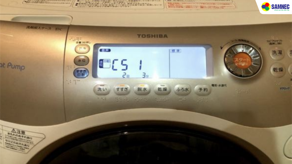 Lỗi C51 máy giặt Toshiba là gì?