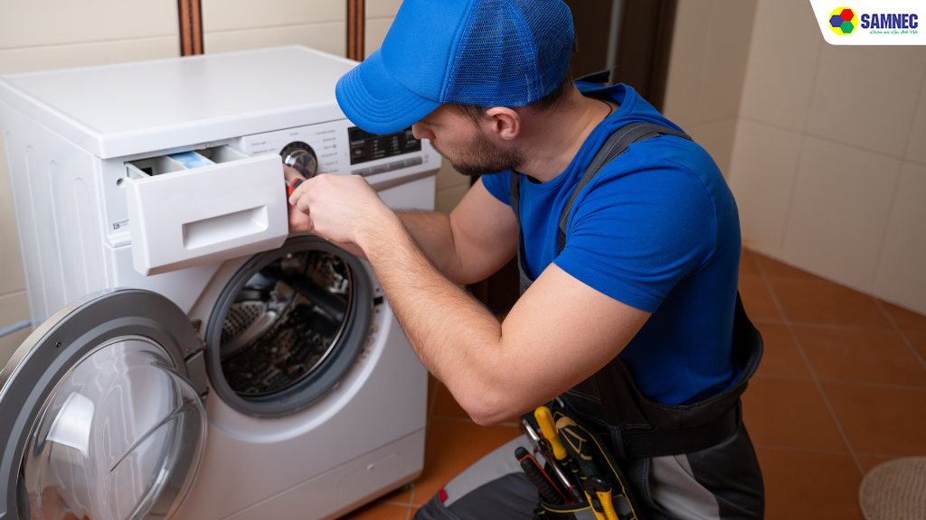 Bo mạch không có điện truyền xuống van cấp nước