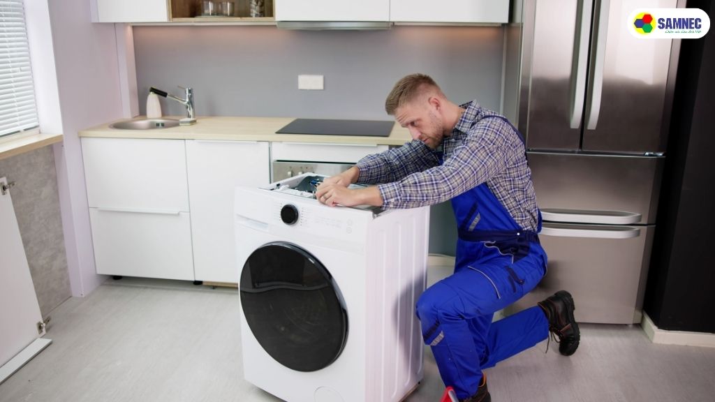 Do đường dây máy giặt bị đứt