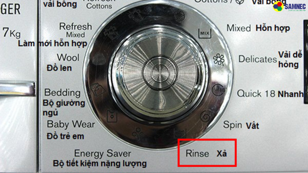 Chức năng Rinse trong máy giặt là gì?