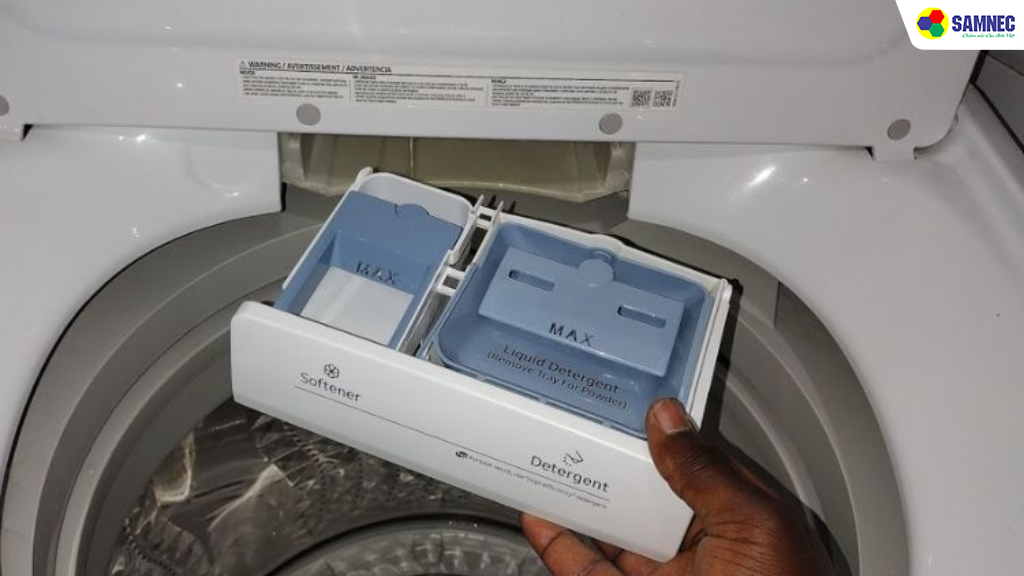 Cách vệ sinh ngăn chứa Sofener