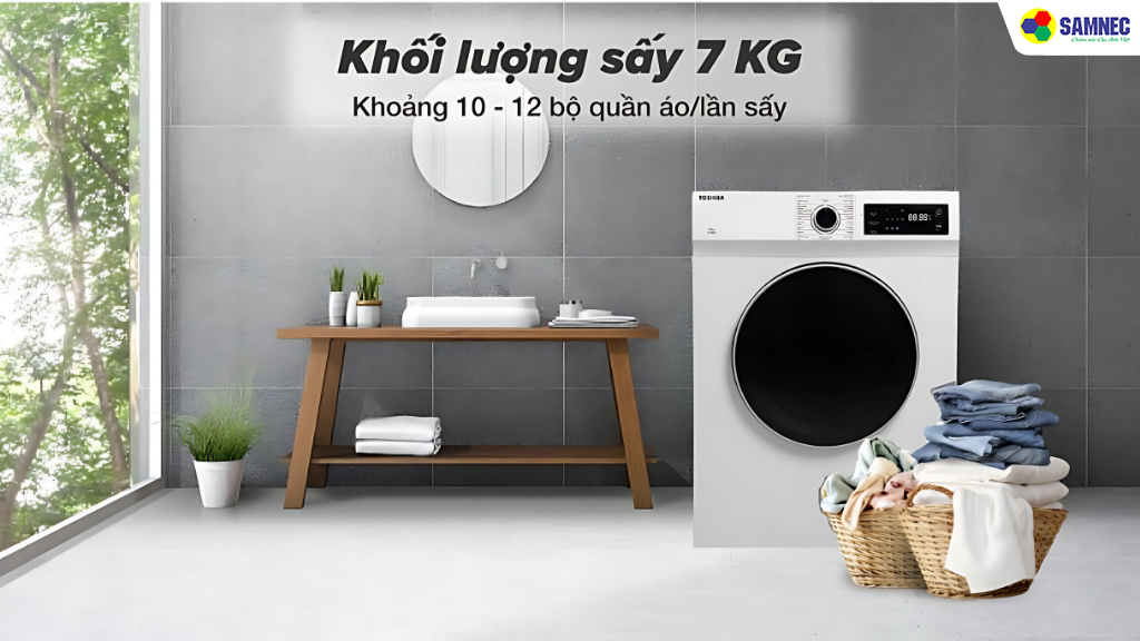 Các tính năng bổ sung trên máy sấy quần áo Toshiba