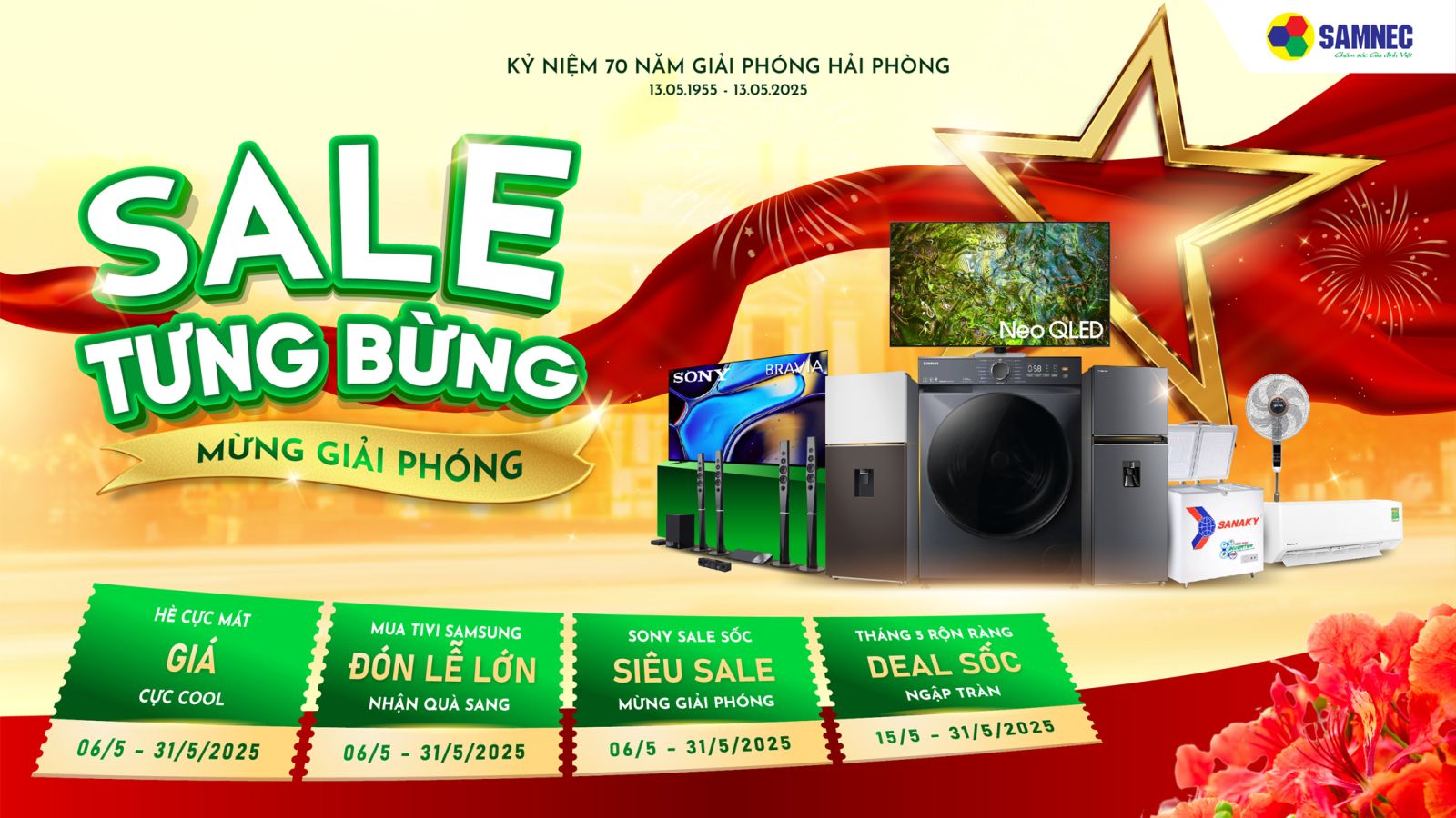 Sale tưng bừng - Mừng giải phóng