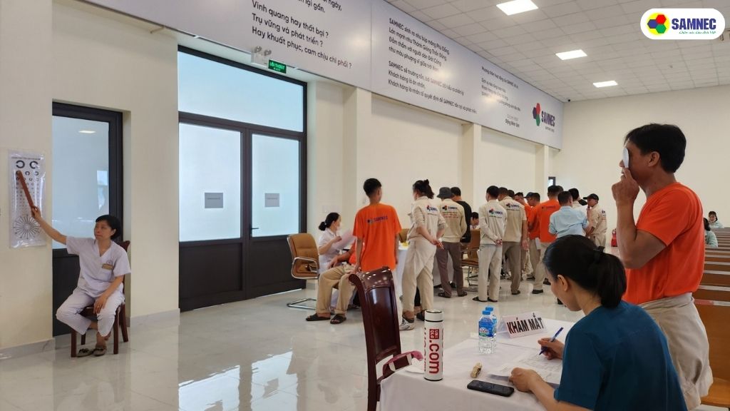 Samnec tổ chức khám sức khỏe định kỳ năm 2024 cho CBNV