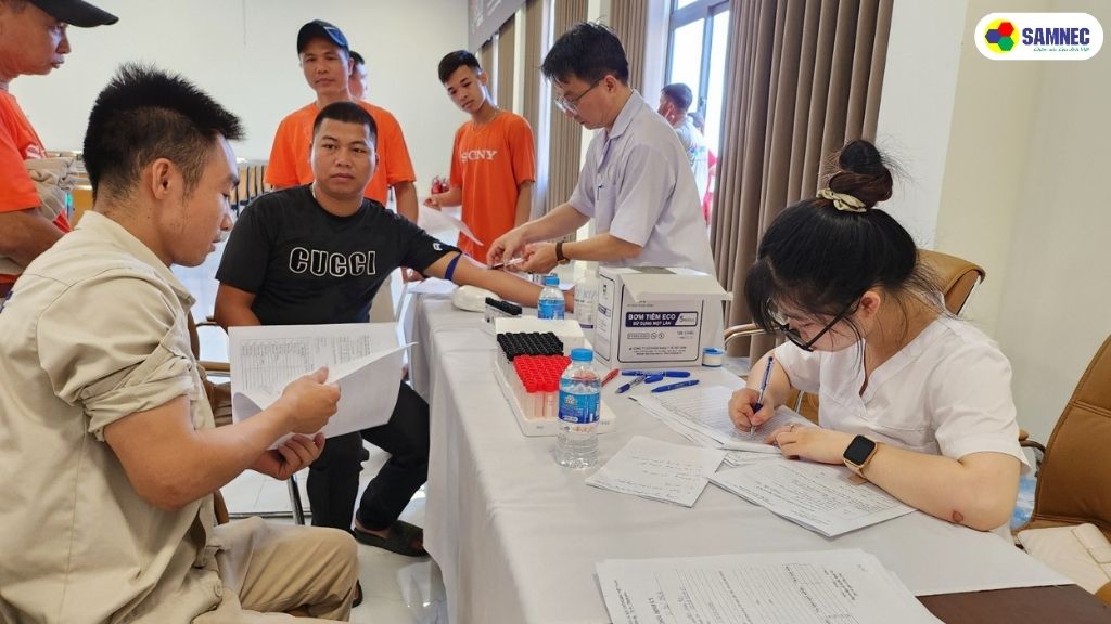 Samnec tổ chức khám sức khỏe định kỳ năm 2024 cho CBNV