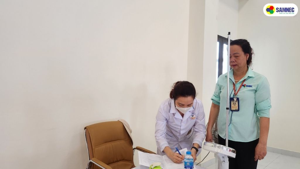 Samnec tổ chức khám sức khỏe định kỳ năm 2024 cho CBNV