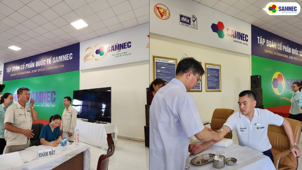 Samnec tổ chức khám sức khỏe định kỳ năm 2024 cho CBNV