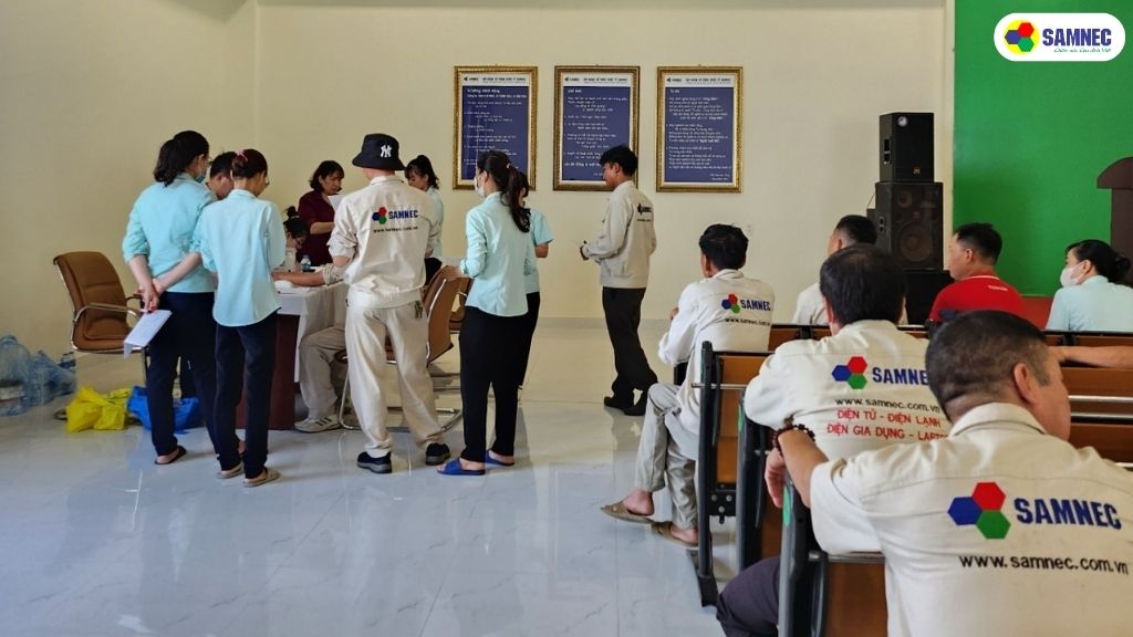 Samnec tổ chức khám sức khỏe định kỳ năm 2024 cho CBNV