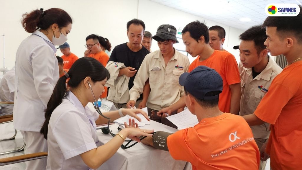 Samnec tổ chức khám sức khỏe định kỳ năm 2024 cho CBNV