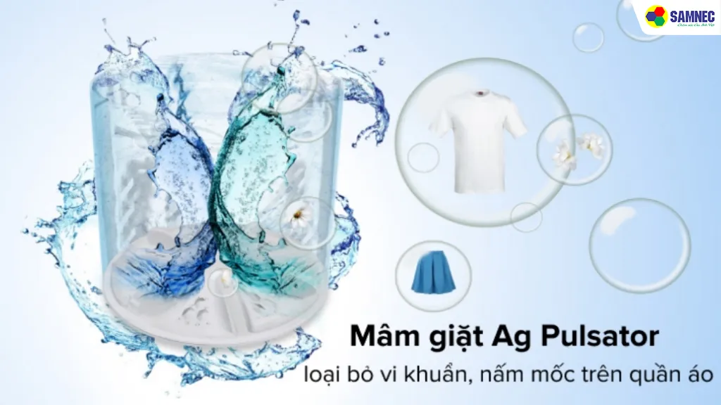 Mâm giặt Ag Pulsator kháng khuẩn