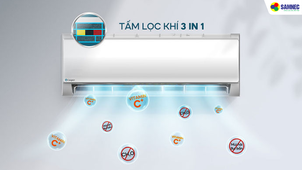 Lọc khí 3 trong 1