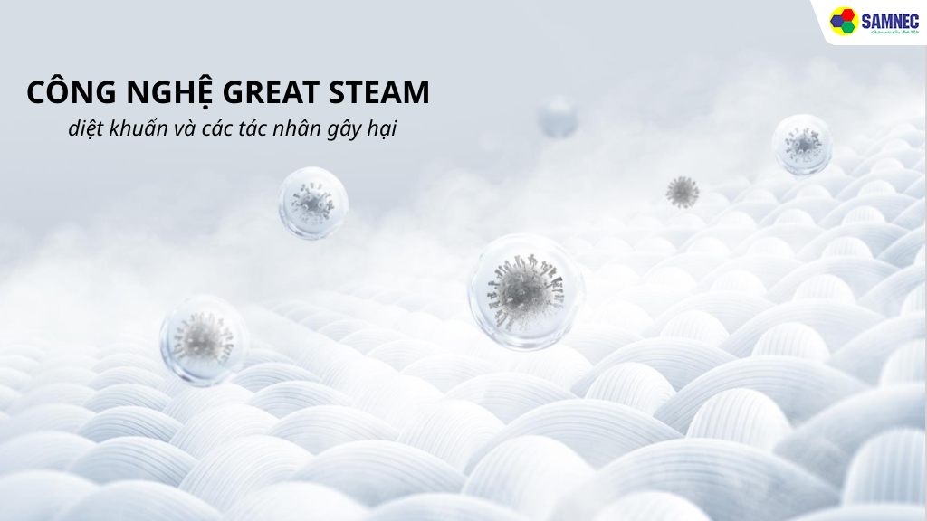 Great Steam: Khử khuẩn và Giảm nhăn Chuyên sâu