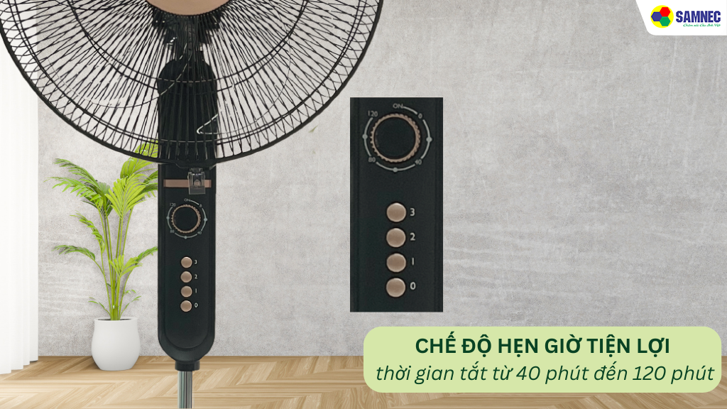 Chế độ hẹn giờ tiện lợi cho giấc ngủ thoải mái