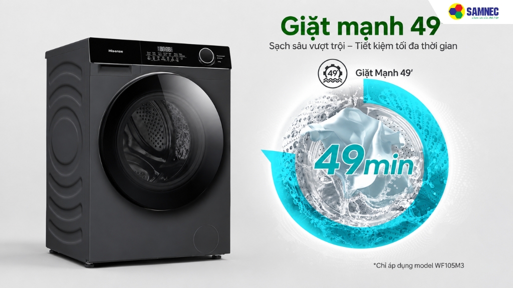 giặt mạnh 49 phút