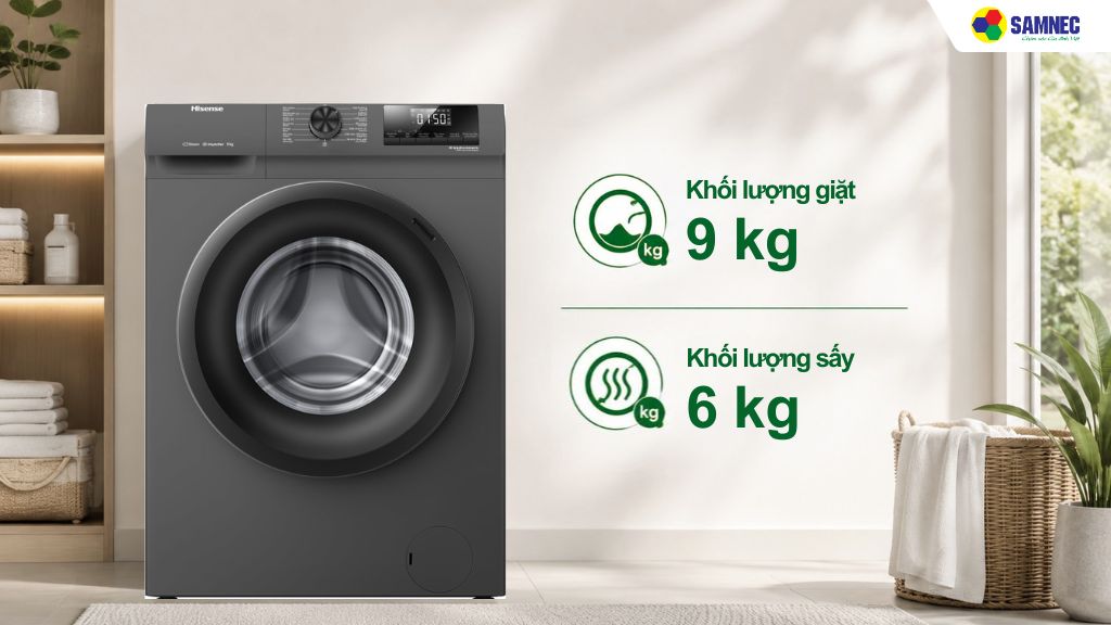 Khối lượng giặt sấy