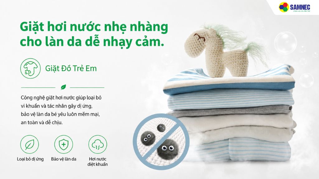 giặt đồ trẻ con