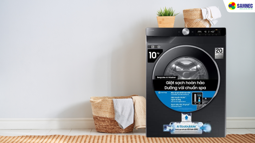 Thiết kế máy giặt Samsung WW10DG6U34LBSV