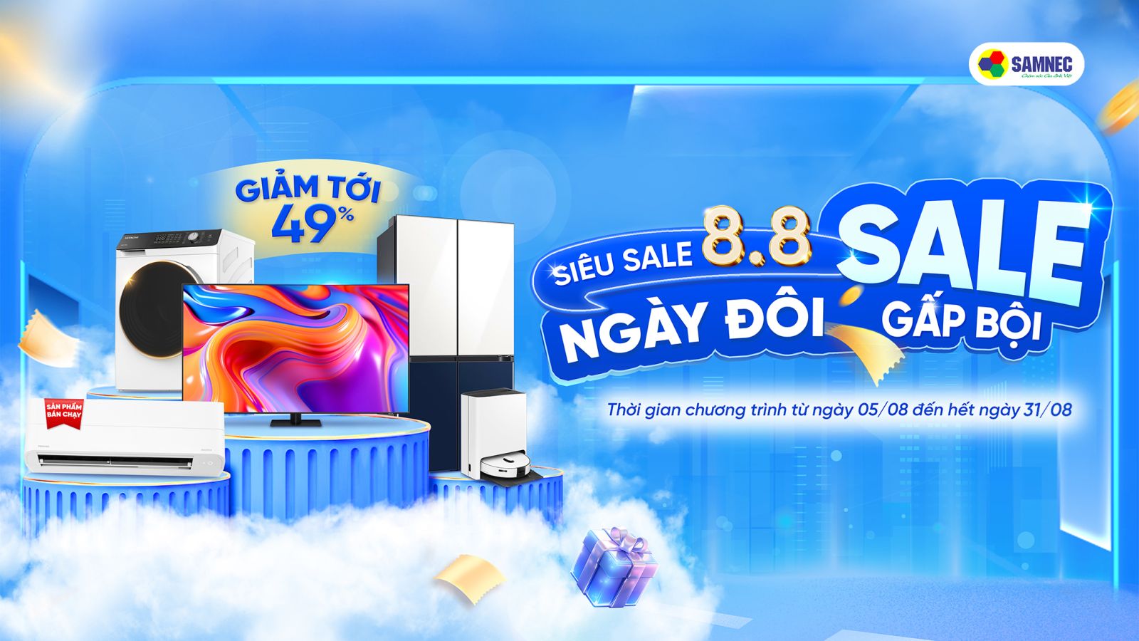 Siêu Sale 8.8 – Ngày Đôi Sale Gấp Bội.