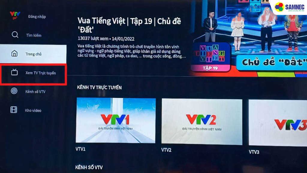 Hướng dẫn xem phim truyền hình trên VTV Go