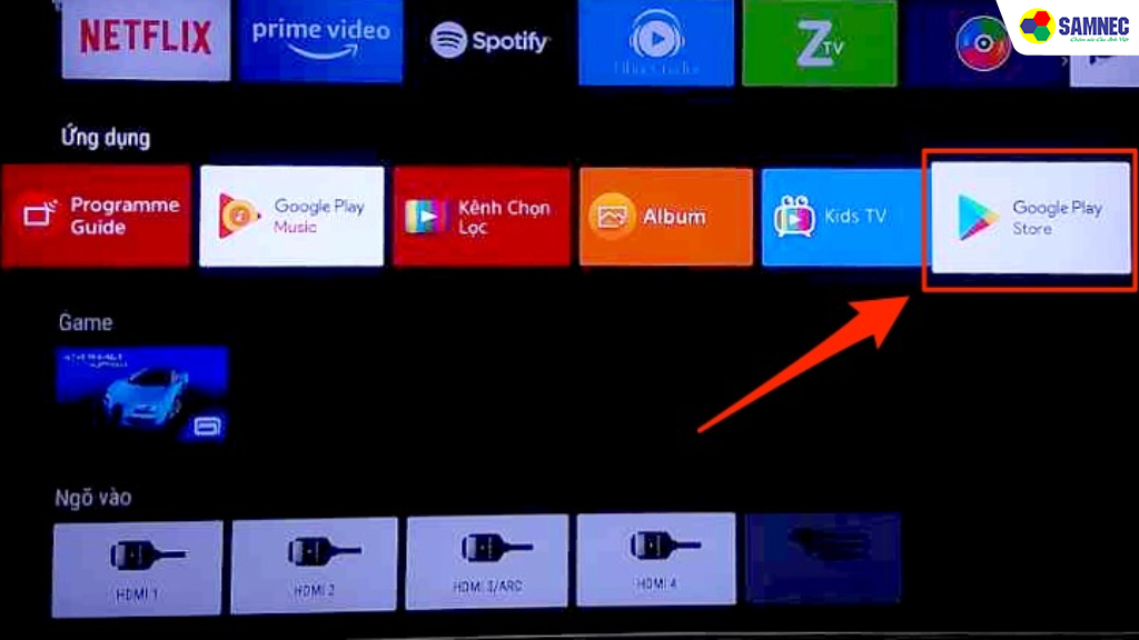 Tìm và chọn ứng dụng Google Play