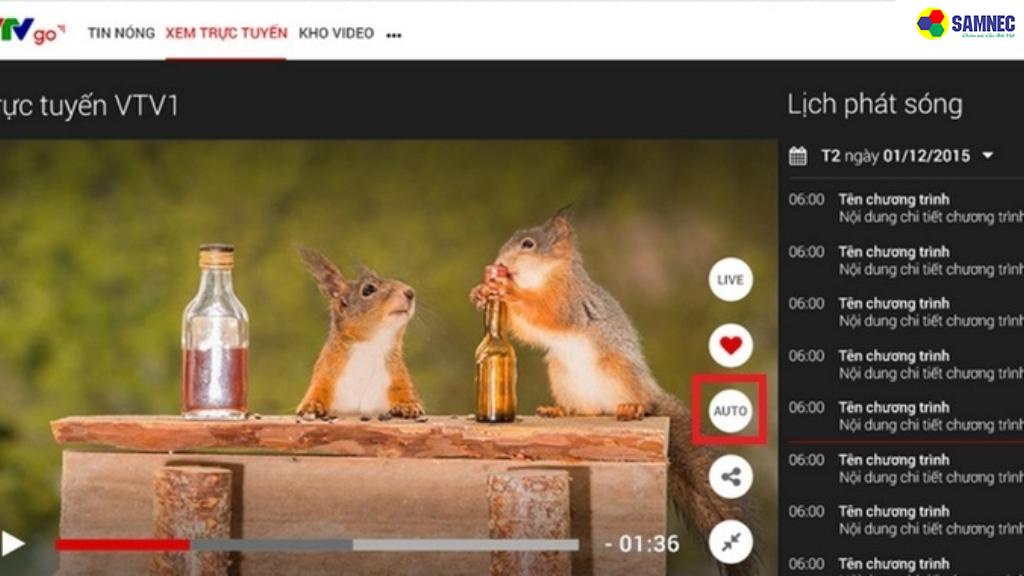 Video bị mờ, chất lượng thấp