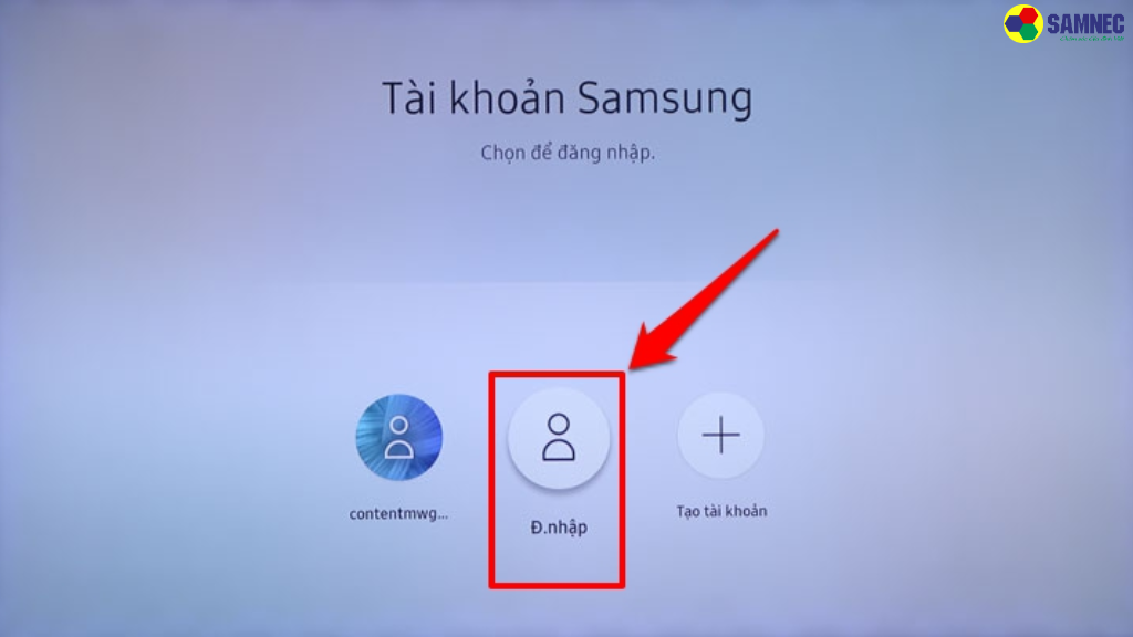 Bước 6: Chọn “Đ.nhập” (Login).