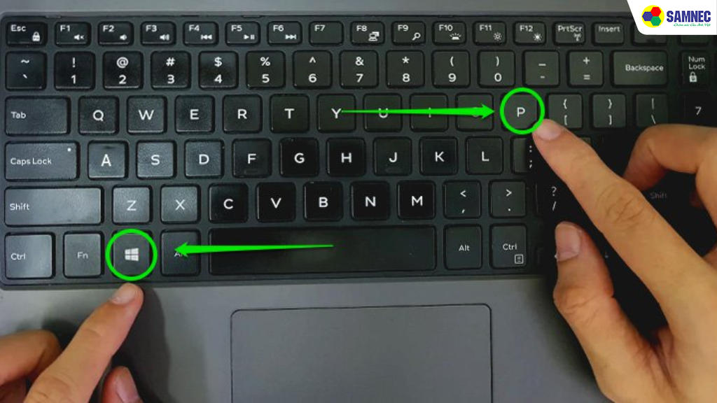 Trên laptop, nhấn tổ hợp phím Windows + P