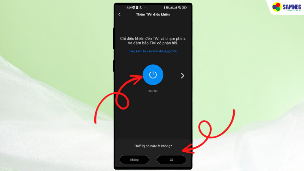 Điều khiển tivi Toshiba bằng ứng dụng trên điện thoại 
