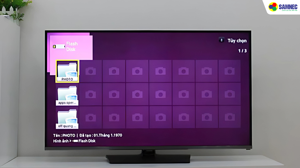 Cách sao chép dữ liệu trên tivi Samsung