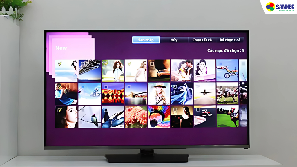 Cách sao chép dữ liệu trên tivi Samsung