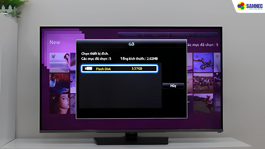 Cách sao chép dữ liệu trên tivi Samsung