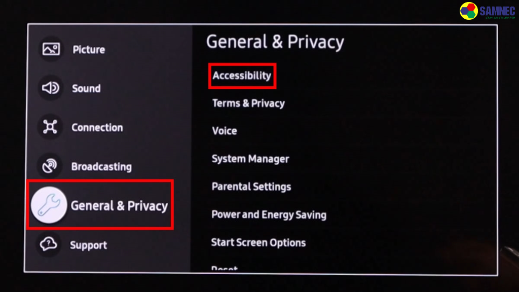 Cách cài đặt lại giọng nói trên tivi Samsung 