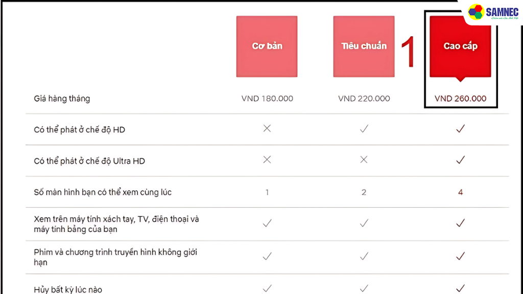 Cách đăng ký tài khoản Netflix