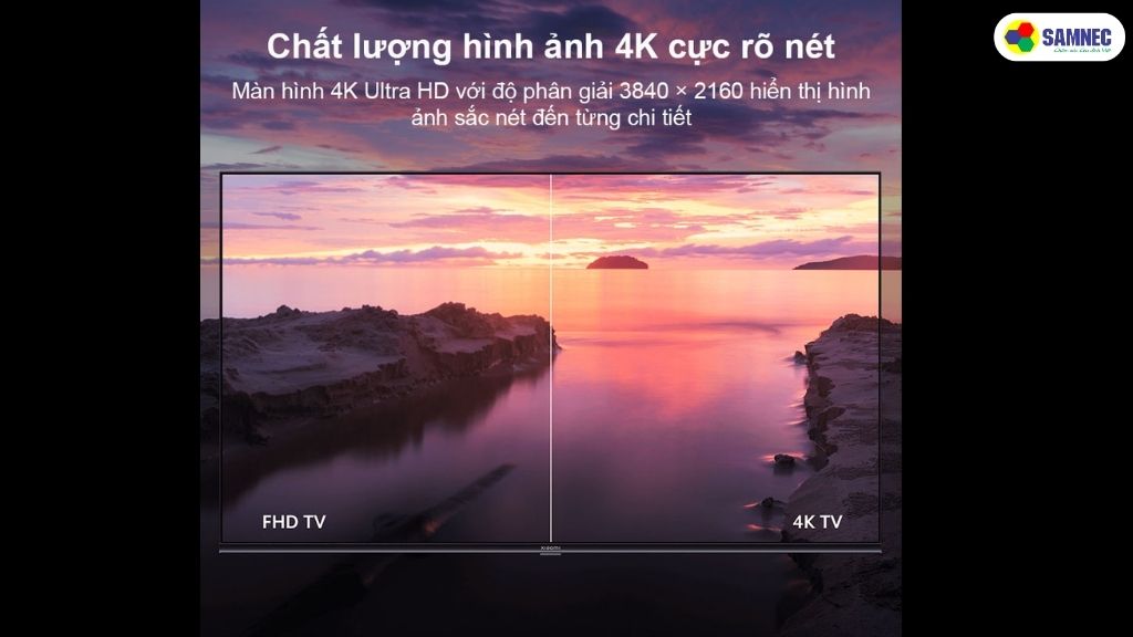 Màn hình 4K sắc nét, sống động