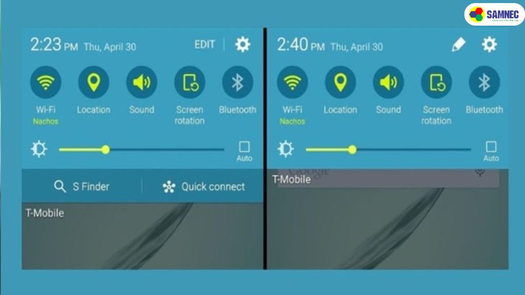 Bước 1: Khởi động chương trình Quick Remote (hoặc Quick Connect tùy dòng điện thoại) đã được cài đặt sẵn trên điện thoại hỗ trợ