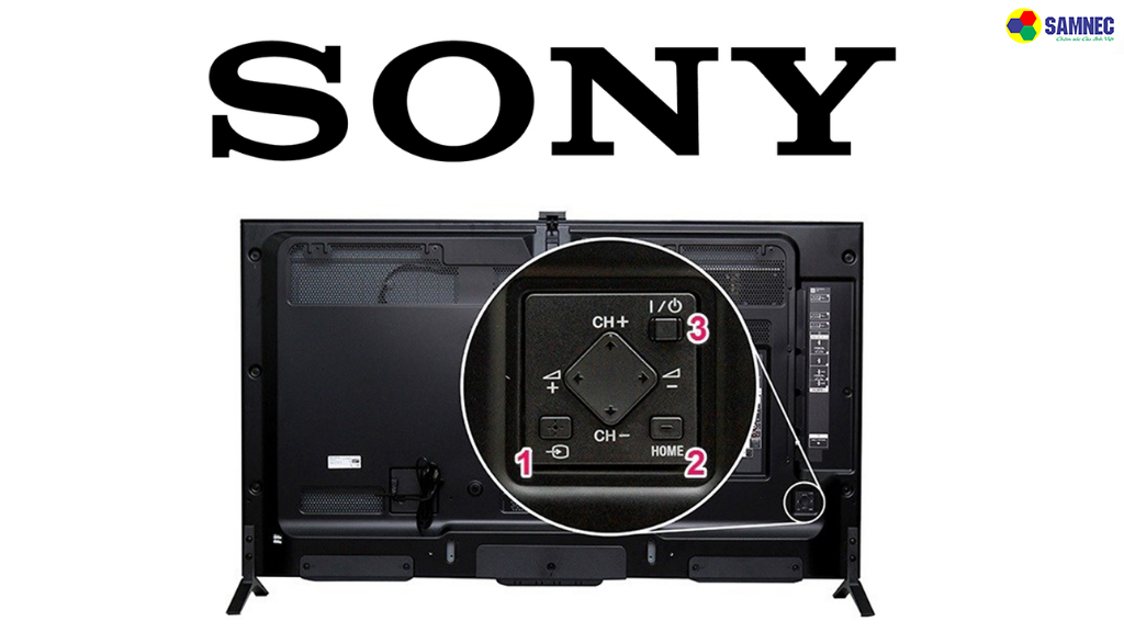 Hệ thống nút cơ thường nằm ở phía dưới hoặc phía sau tivi